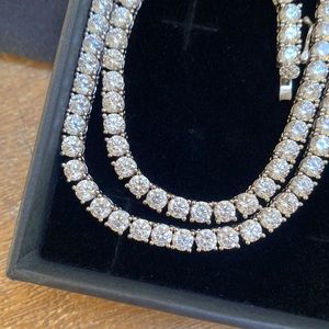 cubic zirconia tennis chocker 16inch